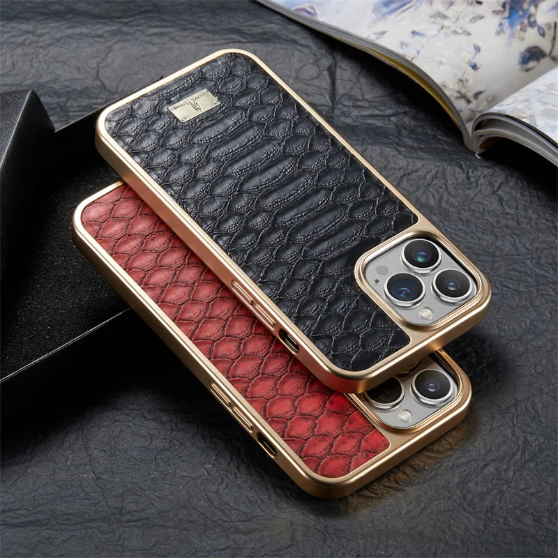 Luxe Python Pattern Iphone Cover