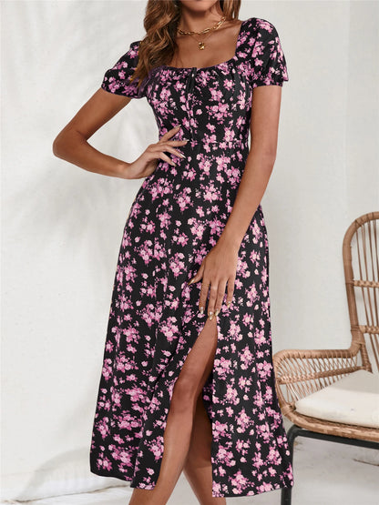 Elegance in Bloom Summer Dress