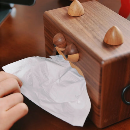 Premium Walnut Tissue Box